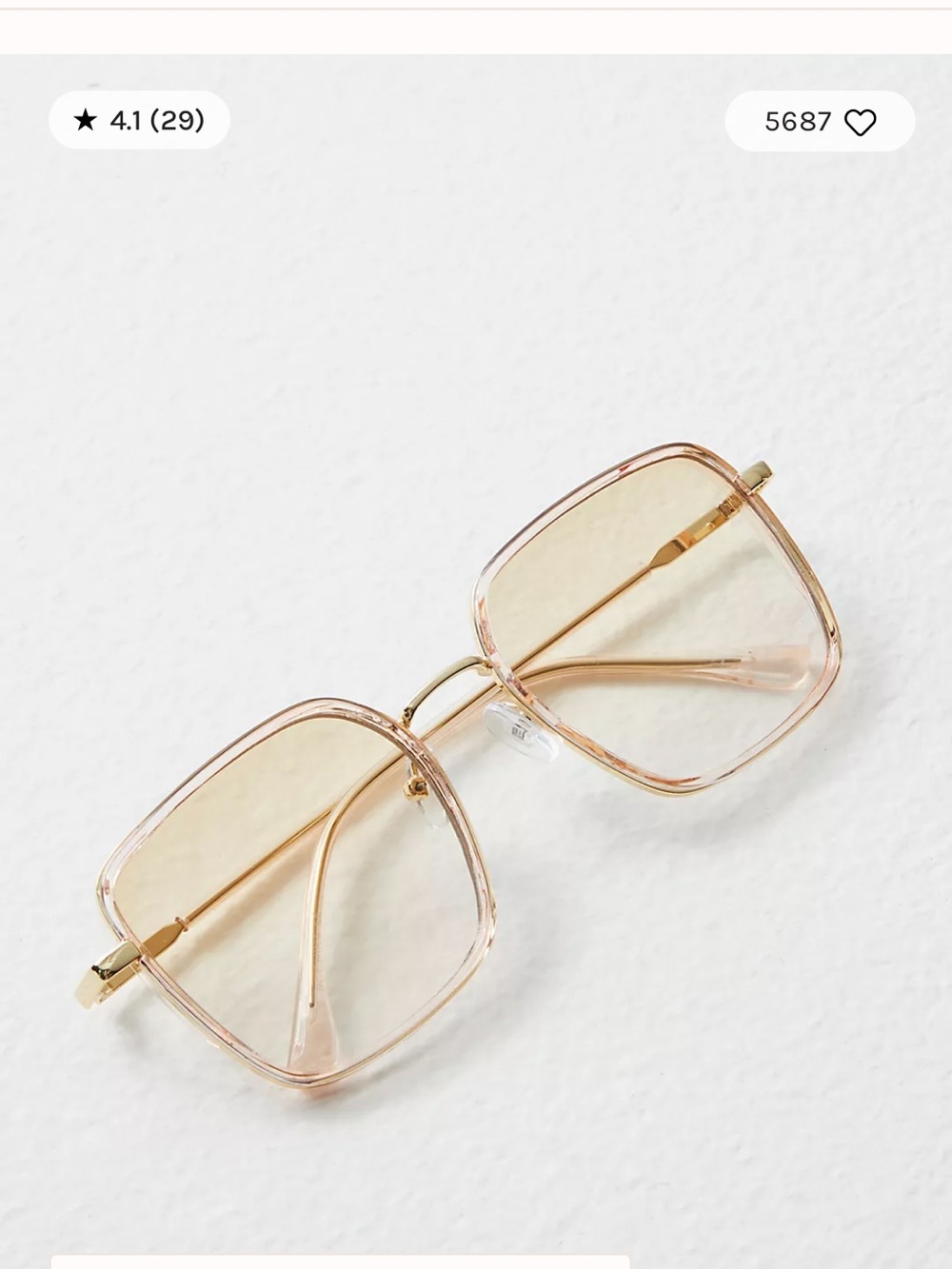 Free people Beau Square Sunglasses 🕶️ new Style No. 83638957 VIRAL summer 2026